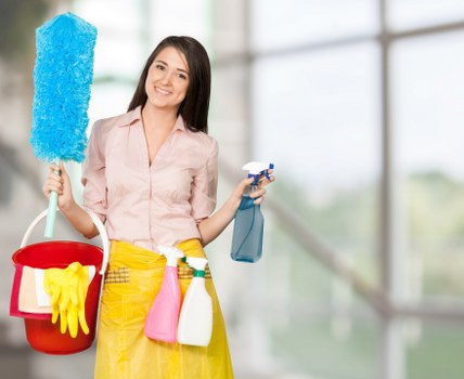 After-hours commercial cleaning in a Stockwell business property